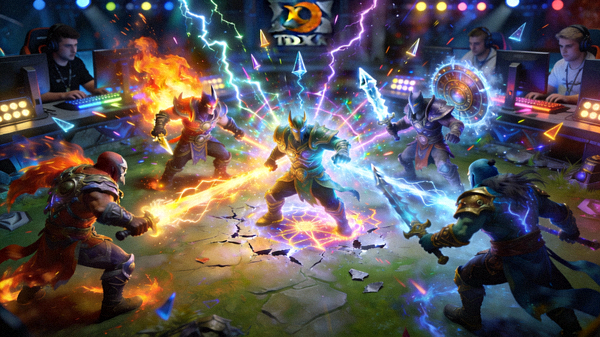 DOTA2国际邀请赛TI决赛精彩团战瞬间，技能特效满天飞